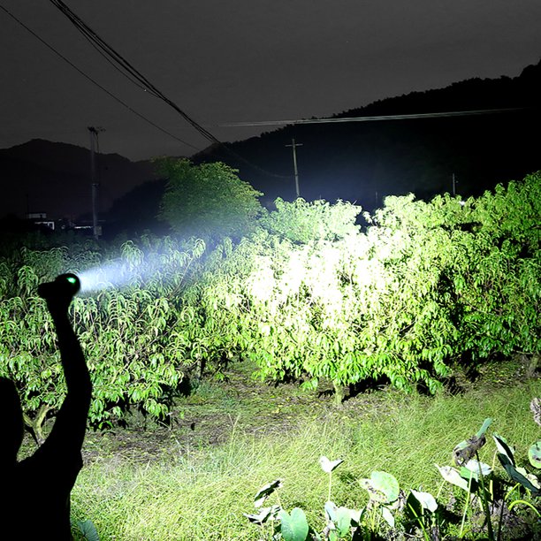 100000 Lumens Powerful Flashlight, Super Bright Rechargeable LED Handheld Flashlights for Hiking Hunting Camping Zoomable Outdoor Flashlights