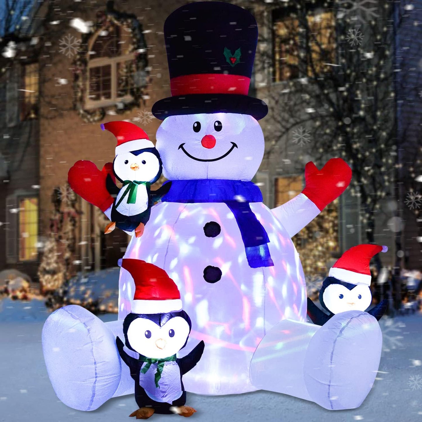 7FT Christmas Inflatable Snowman Outdoor Indoor Holiday Yard Inflatables Home Decor