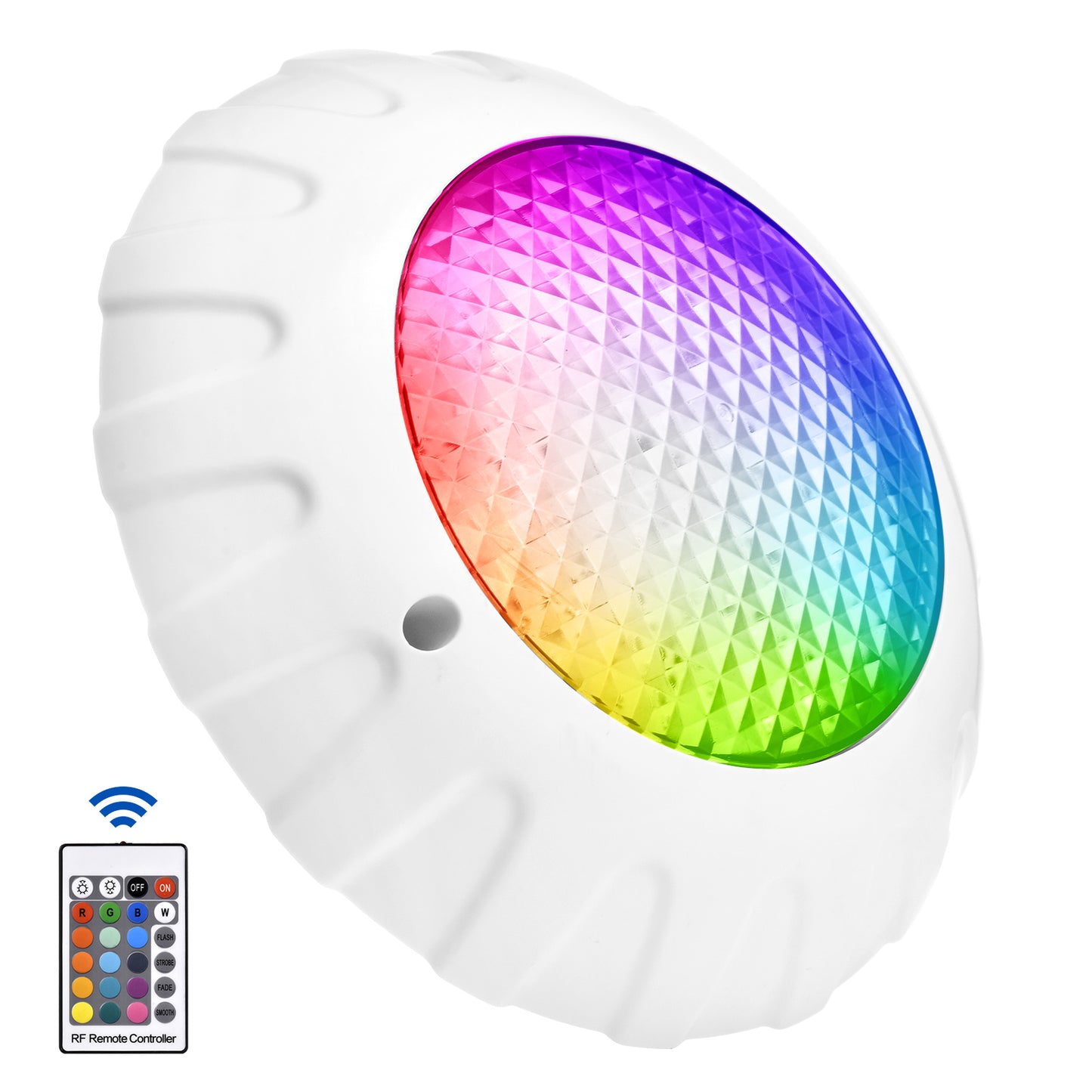 Submersible Pool Lights with Remote RF, 9" X 9" X 2" Submersible Led Lights Waterproof IP68, LED Underwater Lights, Colors Changing Pond Lights