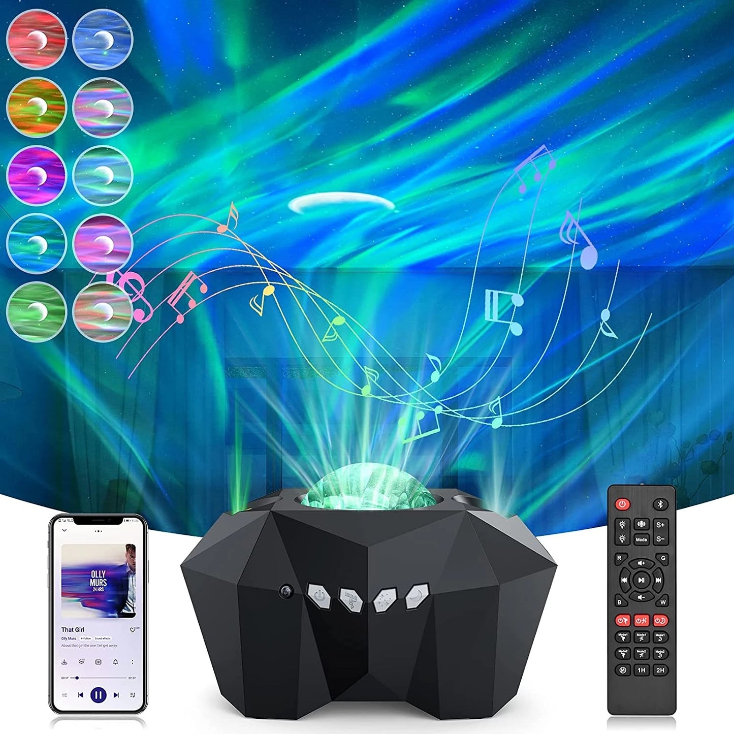 Lights Projector Galaxy Night Projector with Remote Control Sky Night Light Gift for Kids Adults Bedroom Decoration Birthday Party