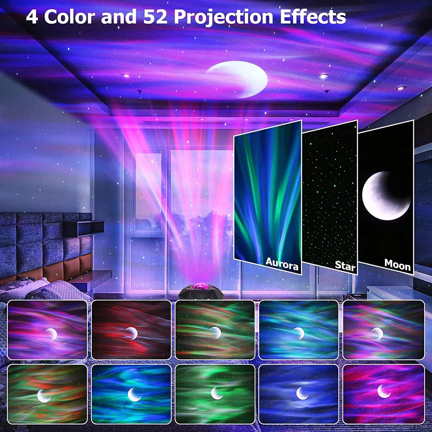 Lights Projector Galaxy Night Projector with Remote Control Sky Night Light Gift for Kids Adults Bedroom Decoration Birthday Party