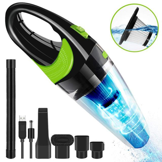 Portable Car Vacuum Cleaner, Handheld Cordless Rechargeable Car Vacuum, for Home, Car, Office Travel Cleaning, Black