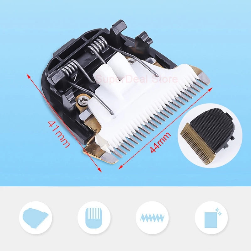 Pet Clipper Grooming Kit Cat Hair Clippers For Dog Reachageable Display Battery Trimmer Haircut,White