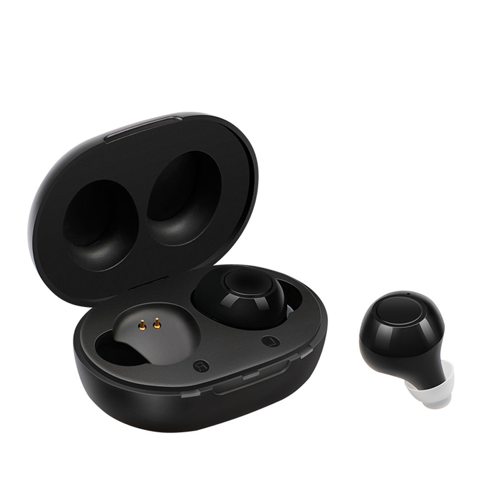 MOONSUN Bluetooth Hearing Amplifier for Seniors and Adults,Rechargeable with Noise Cancelling, Including Charging Case, A Pair