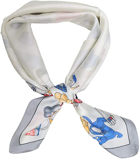 MOONSUN Fashion Neck Scarfs for Women Headscarf Hair WrapSilk Scarf Square Satin Hair Scarf