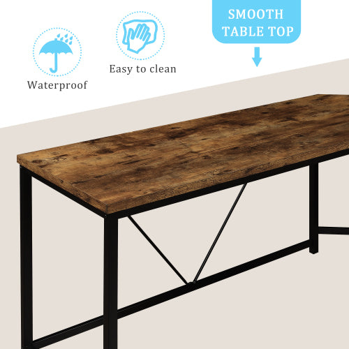 MOONSUN Office Desk, L-Shaped Computer Desk with 2-Tier Storage Shelves for Home Office