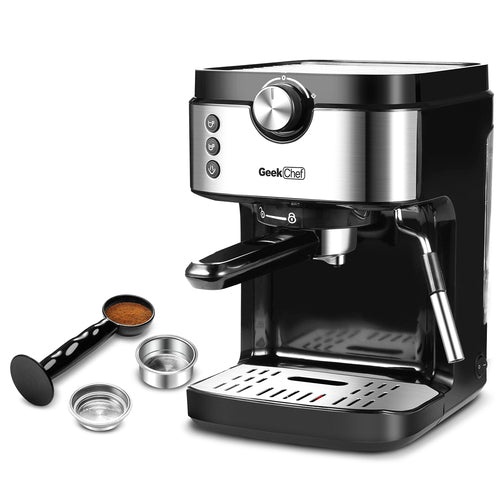 MoonSun Espresso Machine 20 Bar Coffee Machine With Foaming Milk Frother Wand, 1300W No-Leaking 900 ml Removable Water Tank Coffee Maker