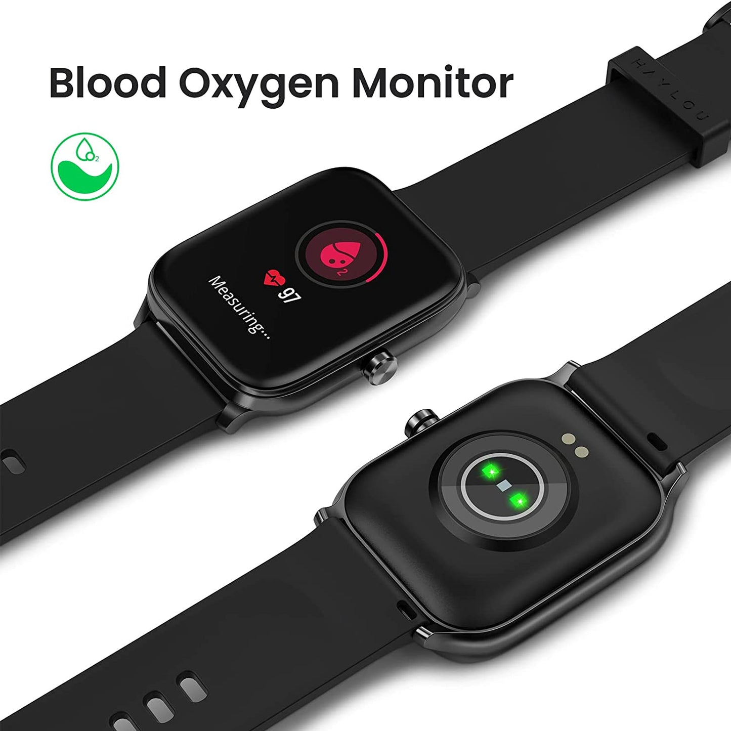 MOONSUN IP68 Waterproof Smart Watch, Fitness Tracker for Android & iOS Phones, Step Calorie Counter for Men Women,Heart Rate Monitor, Blood Oxygen Meter, Sleep Tracking