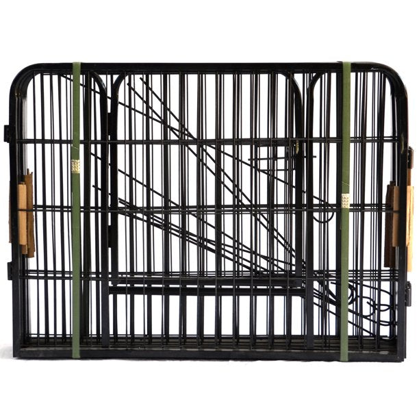 Moonsun Dog Pet Frame Fence ,Heavy Duty Large Indoor Metal Puppy Dog Run Fence / Iron Pet Dog Playpen, Strong Metal Frame Kennel Durable Indoor & Outdoor Kennel for Large Dogs