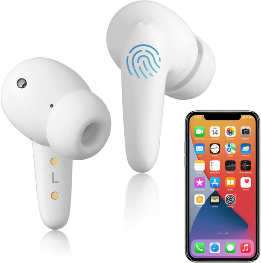 MOONSUN Bluetooth Hearing Amplifier for Seniors and Adults,Rechargeable with Noise Cancelling, Including Charging Case, A Pair