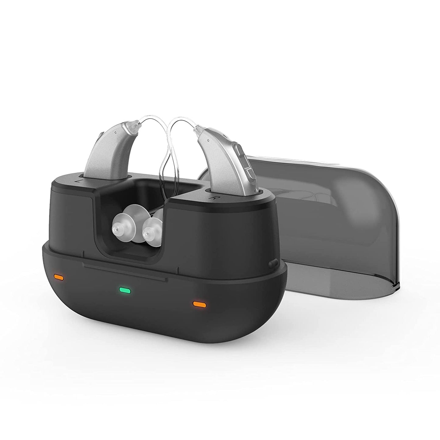 MOONSUN Hearing Amplifier for Seniors, Rechargeable Sound Hearing Amplifier with Noise Reducation, Including Charging Case, for Adults and Senior, A Pair
