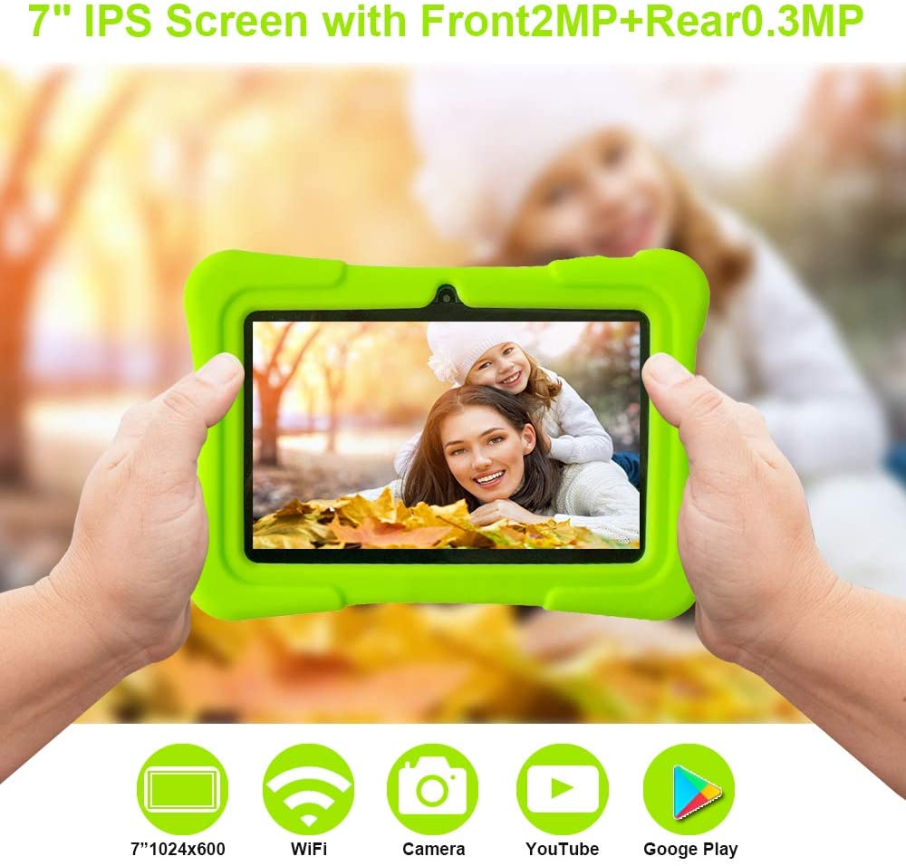 Kids Learning Android Tablet, 4GB RAM, 32GB ROM, Android 11, IPS HD Display, 7” Kids Tablet, Blue
