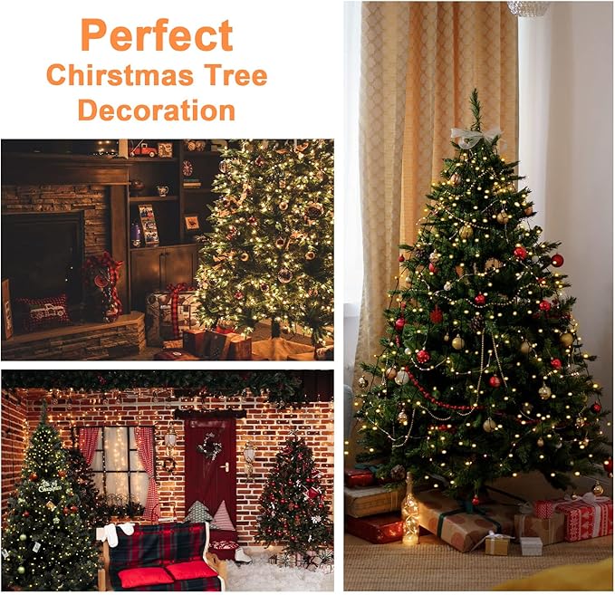 Christmas Tree Lights, 592LED 16 Lines Christmas Lights for Tree 8 Modes for 8ft-10ft Christmas Tree,Indoor Outdoor Christmas Decorations