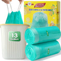 13 Gallon Trash Bags, 0.9Mil Heavy Duty Tall Kitchen Trash Bag, 50 Count Drawstring Trash Bags for Home Kitchen, Hotels, Neighborhoods