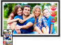 Smart WiFi Digital Picture Frame - 15.6-inch Full HD Touchscreen, 64GB Electronic Photo Frame Wall Mountable for Home Decor