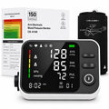 Moonsun Automatic Upper Arm Blood Pressure Monitor,Voice Broadcast with Quick Mute, Large Cuff 8.7”-16.6”, 2-User Memory, for Home Use