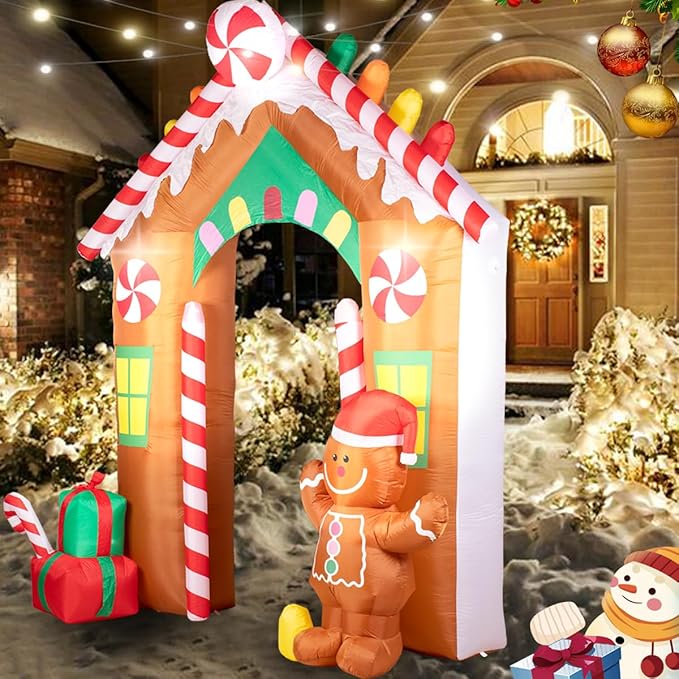 Bright Inflatable Storefront Arch - Fast Blow-Up, Weather-Resistant Design for Retail Promotions, Street Marketing & Pop-Up Events