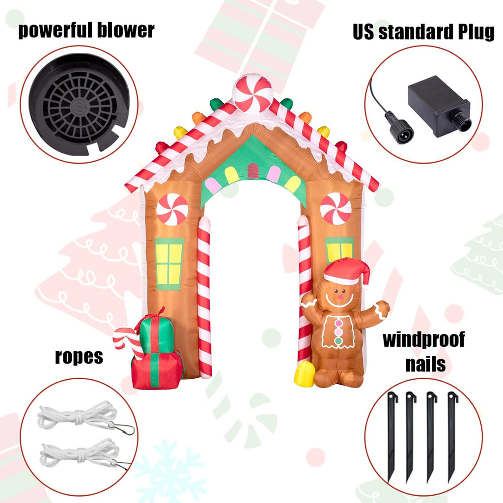 Bright Inflatable Storefront Arch - Fast Blow-Up, Weather-Resistant Design for Retail Promotions, Street Marketing & Pop-Up Events