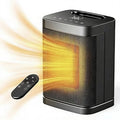 Moonsun 1500W Fast Heating PTC Space Heater - 80° Oscillation, Eco Mode, Remote Safe Quiet Portable Heater for Indoor Home/Office/Bedroom