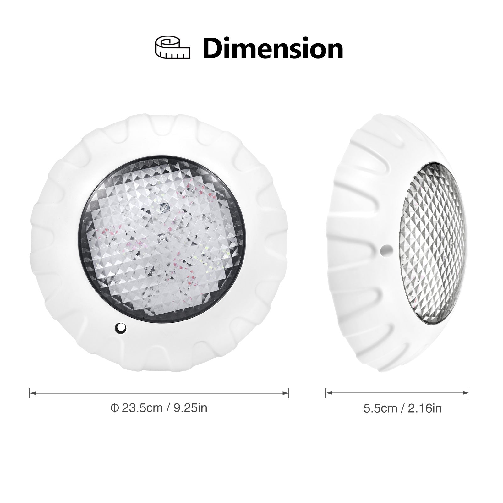 Submersible Pool Lights with Remote RF, 9" X 9" X 2" Submersible Led Lights Waterproof IP68, LED Underwater Lights, Colors Changing Pond Lights
