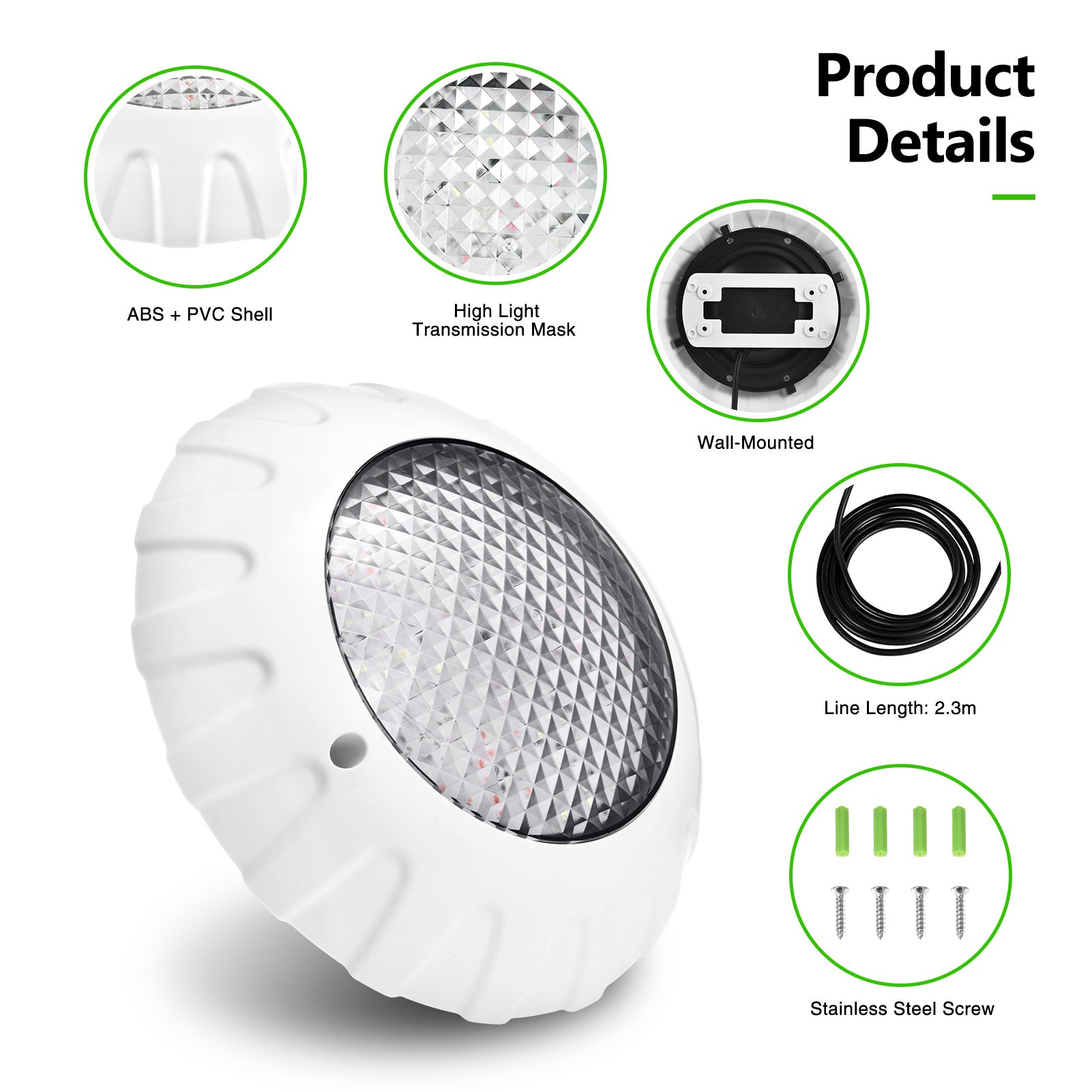 Submersible Pool Lights with Remote RF, 9" X 9" X 2" Submersible Led Lights Waterproof IP68, LED Underwater Lights, Colors Changing Pond Lights
