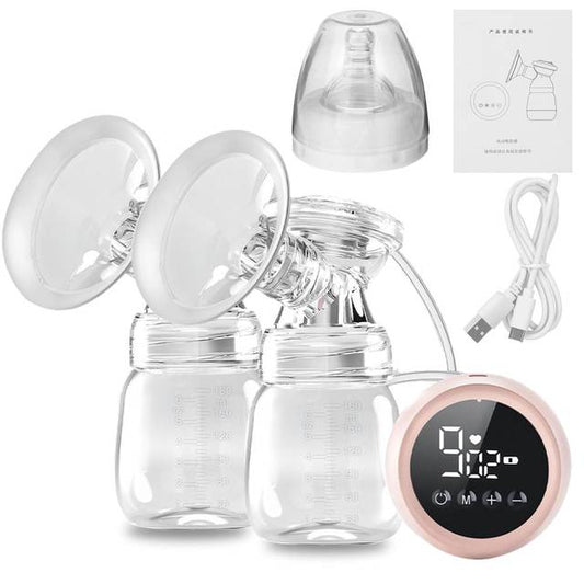 Electric Breast Pump, Feeding Pumps Pain-Free, 4 Modes 9 Levels, Hand-Free Breastfeeding for Mom