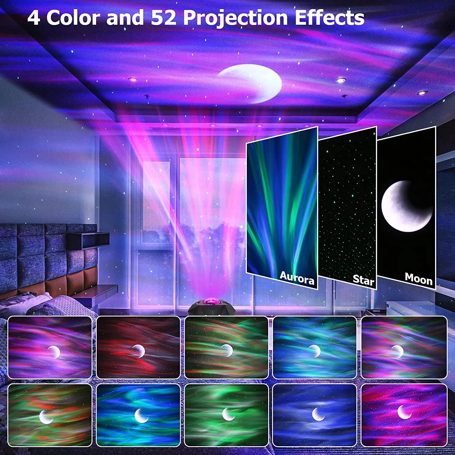Lights Projector Galaxy Night Projector with Remote Control Sky Night Light Gift for Kids Adults Bedroom Decoration Birthday Party