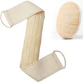 Natural Loofah Exfoliating Back Scrubber, Loofah Sponge Pads Body Sponge Scrubber for Men and Women
