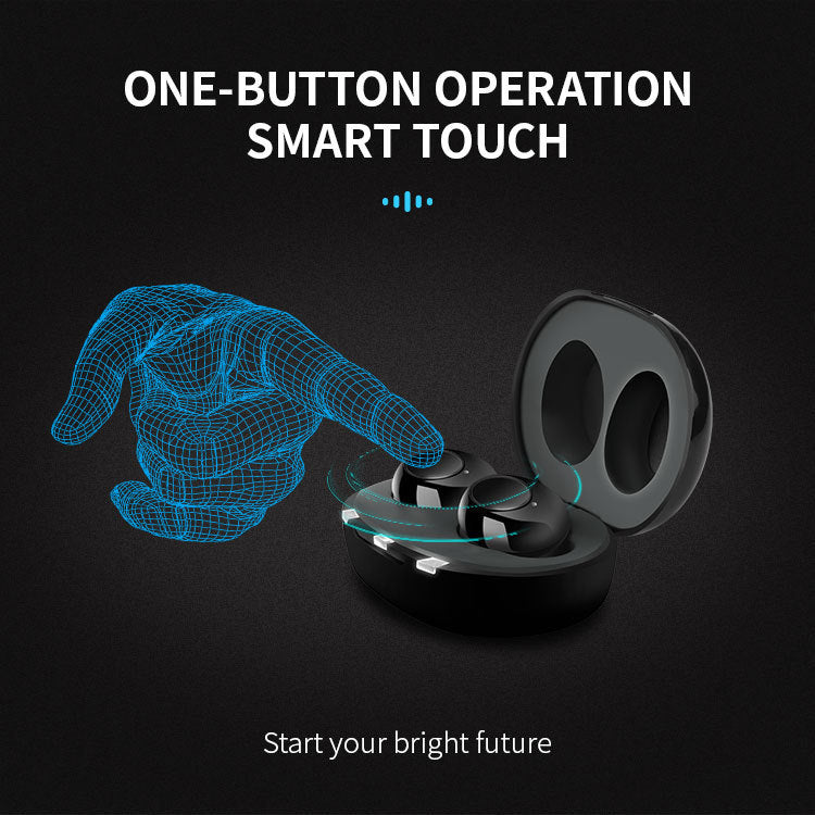 MOONSUN Bluetooth Hearing Amplifier for Seniors and Adults，Rechargeable with Noise Cancelling, Including Charging Case, A Pair