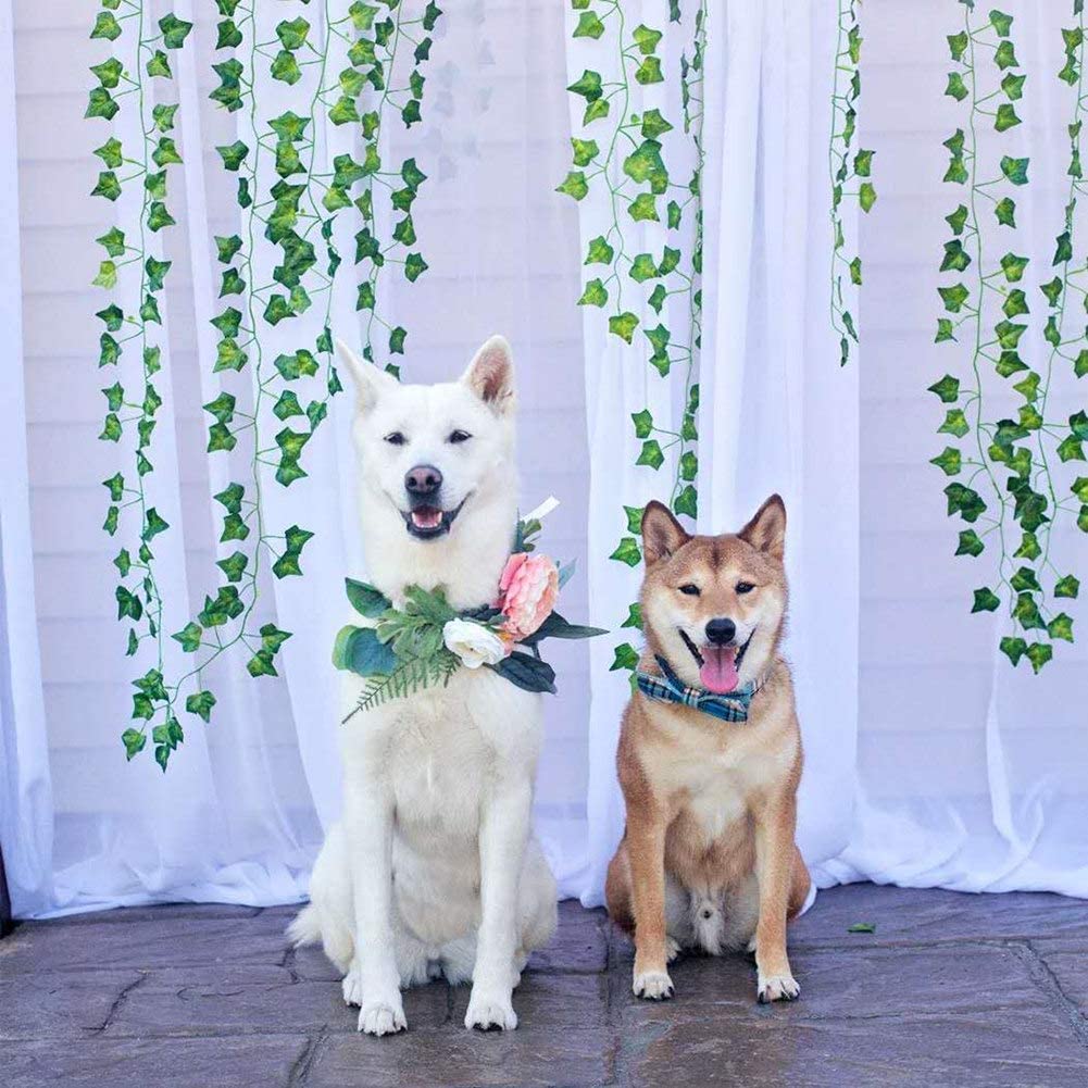 MOONSUN 79 Feet Fake Greenery Garlands Hanging Artificial Ivy Leaf Leaves Grass Plants Vine
