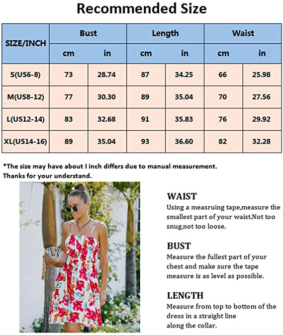MOONSUN Women Summer Beach dress Swing Casual Dress Cover Up Sundress Dresses Casual Print Sleeveless Loose Plus Size Beach Summer Dress Ladies