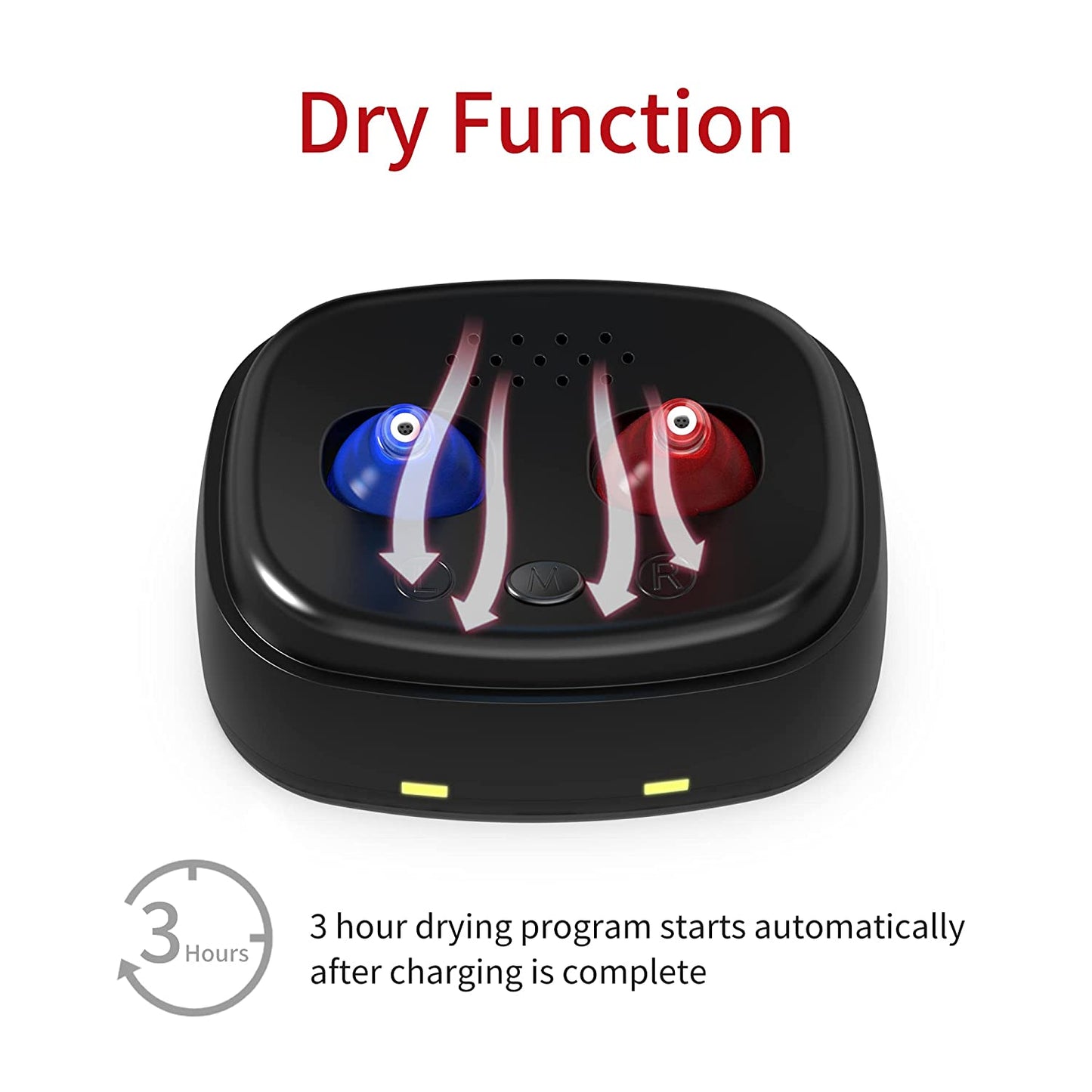 MOONSUN Hearing Amplifier for Seniors, Rechargeable Sound Hearing Amplifier with Noise Reducation, Including Charging Case, for Adults and Senior, A Pair