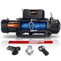 MoonSun 12000LBS Load Capacity Electric Synthetic Rope Winch Kit with Hawse Fairlead, Wireless Remote Control Waterproof IP67
