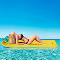 MOONSUN Floating Water Mat Foam Pad Lake Floats Lily Pad,90INCH x 3 FT 3-Layer XPE Water Pad with Storage Straps for Adults Outdoor Water Activities