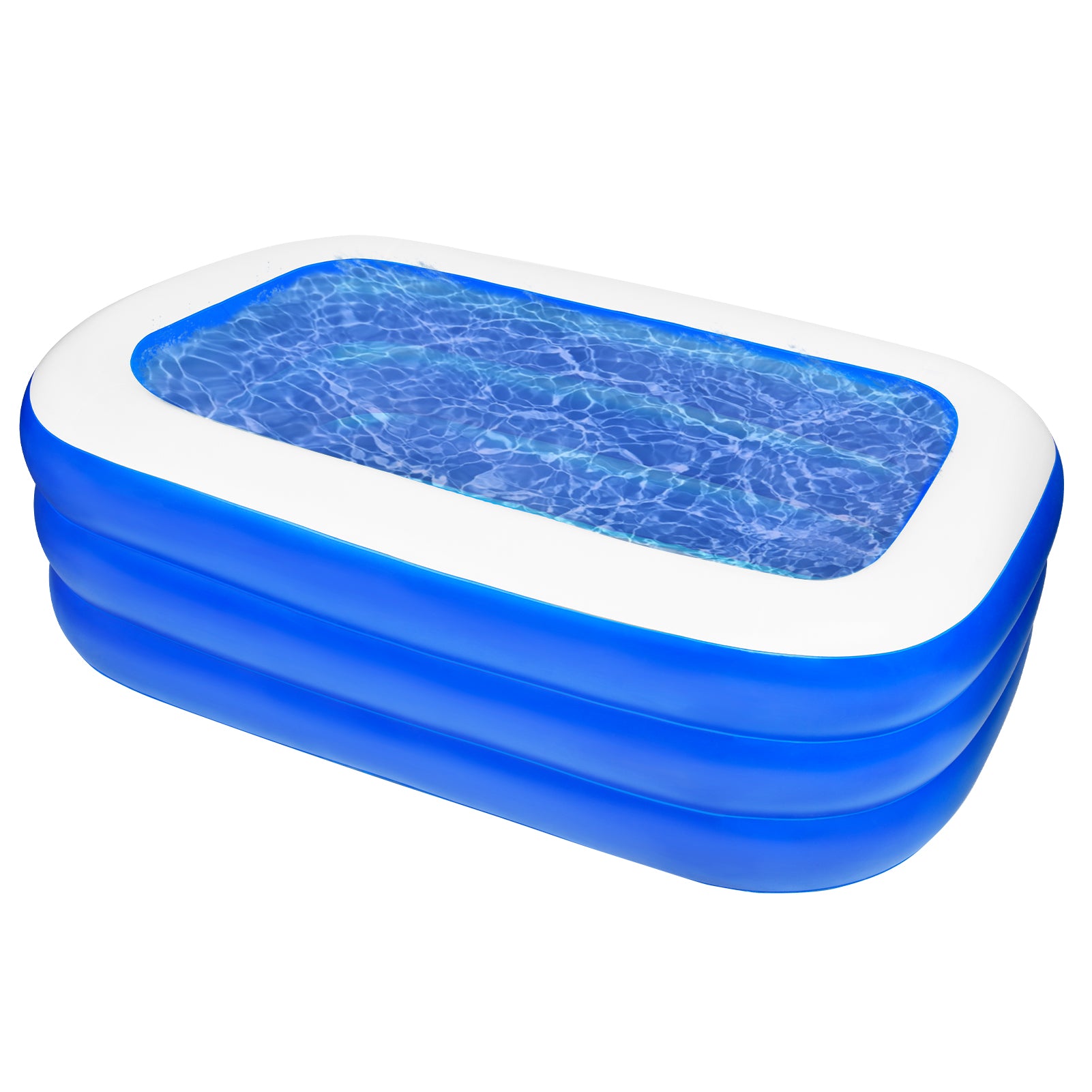 Inflatable Swimming Pools, Inflatable Pool for Kids, Kiddie, Toddler, 117" X 69" X 53" for Outdoor, Backyard, Garden, Indoor