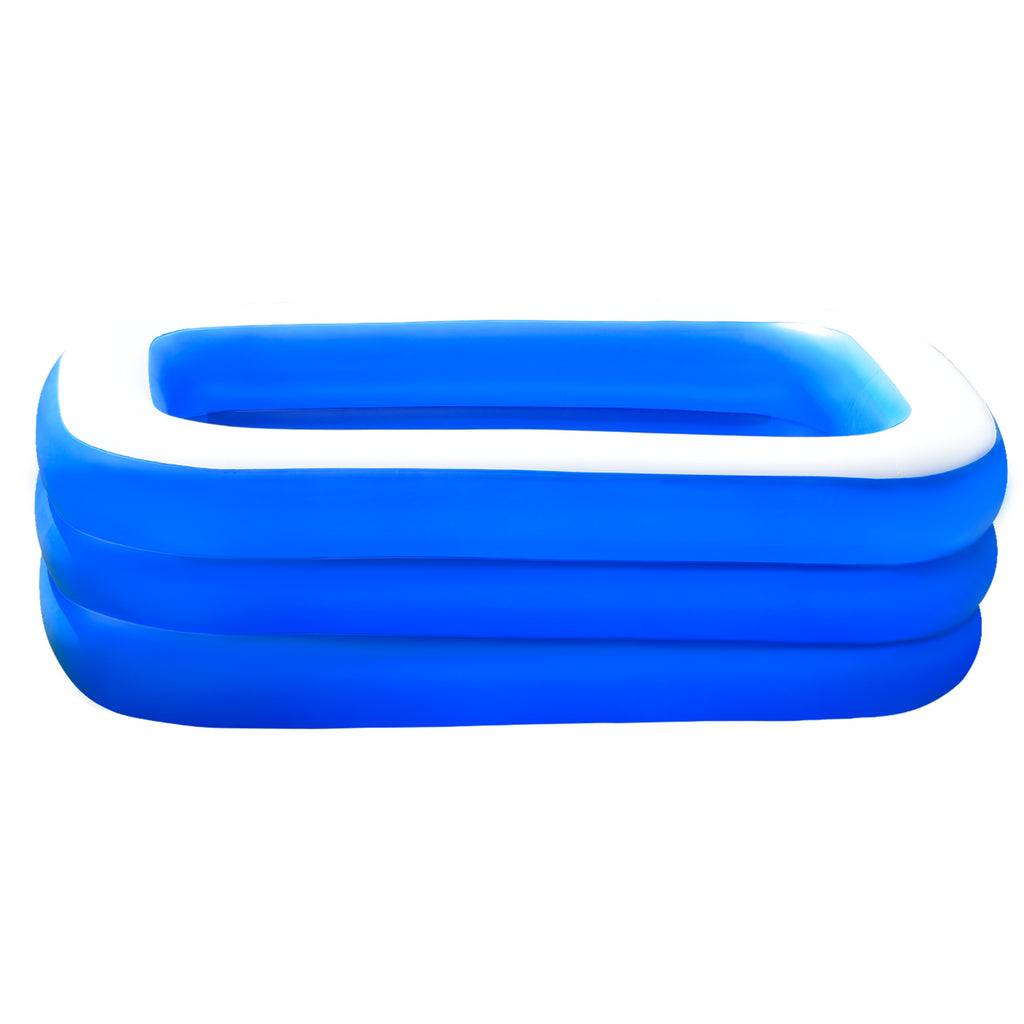 Inflatable Swimming Pools, Inflatable Pool for Kids, Kiddie, Toddler, 117" X 69" X 53" for Outdoor, Backyard, Garden, Indoor
