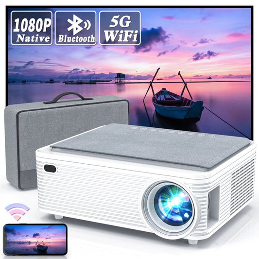 Portable Projector Mini Video Projector Compatible with iOS/Android/PC for Outdoor Indoor Movie, Home Theater